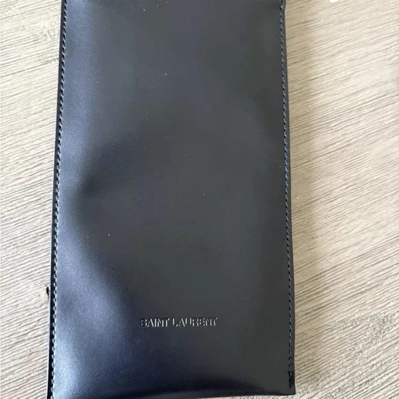 Saint Laurent Black Leather sunglasses case only - Picture 2 of 7